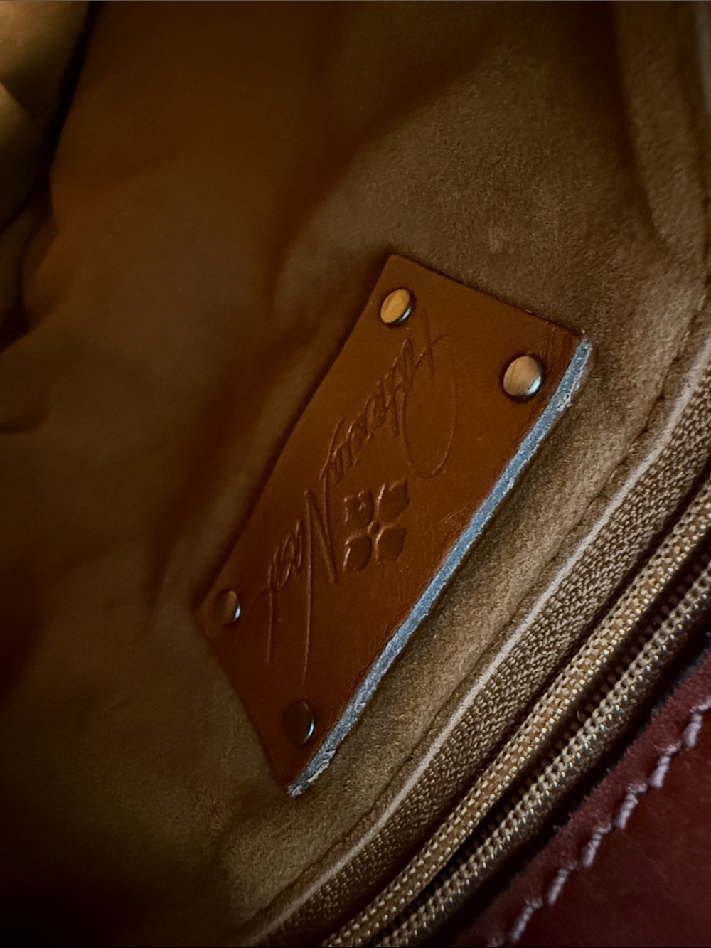 Patricia Nash Mahogany Brown Tooled Leather Crossbody Bag - Picture 4 of 8
